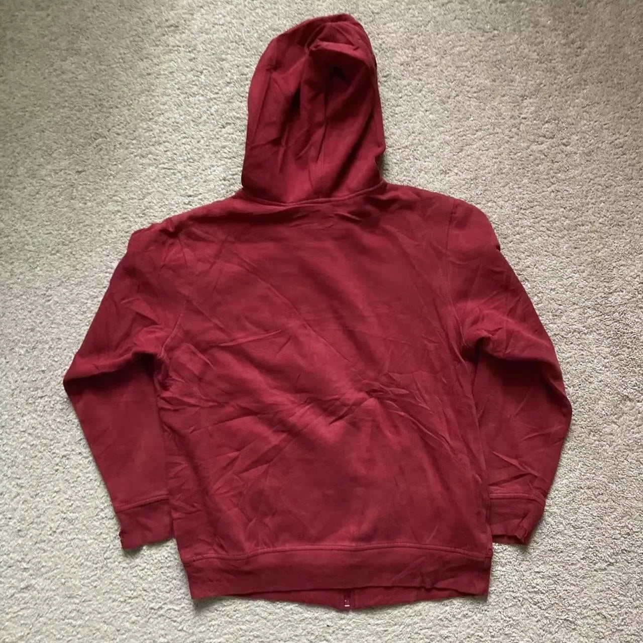 2000s Vintage Red Full Zip Hoodie